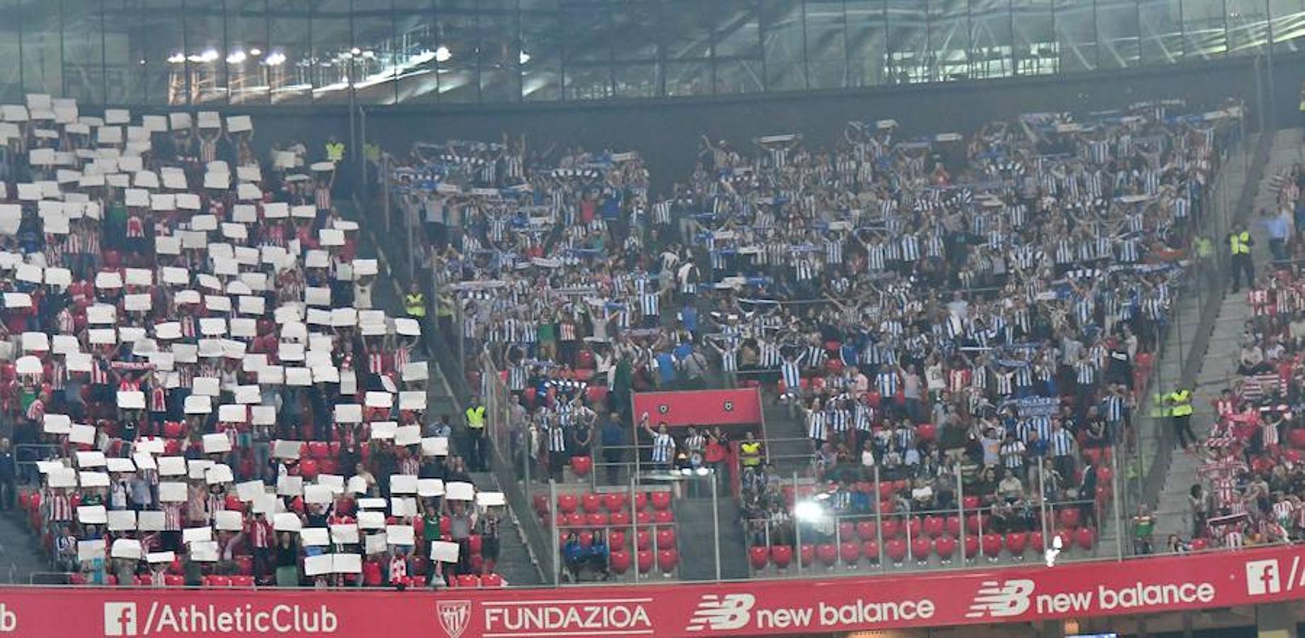 Derbi vasco disputado este viernes en San Mamés, correspondiente a la octava jornada de Liga