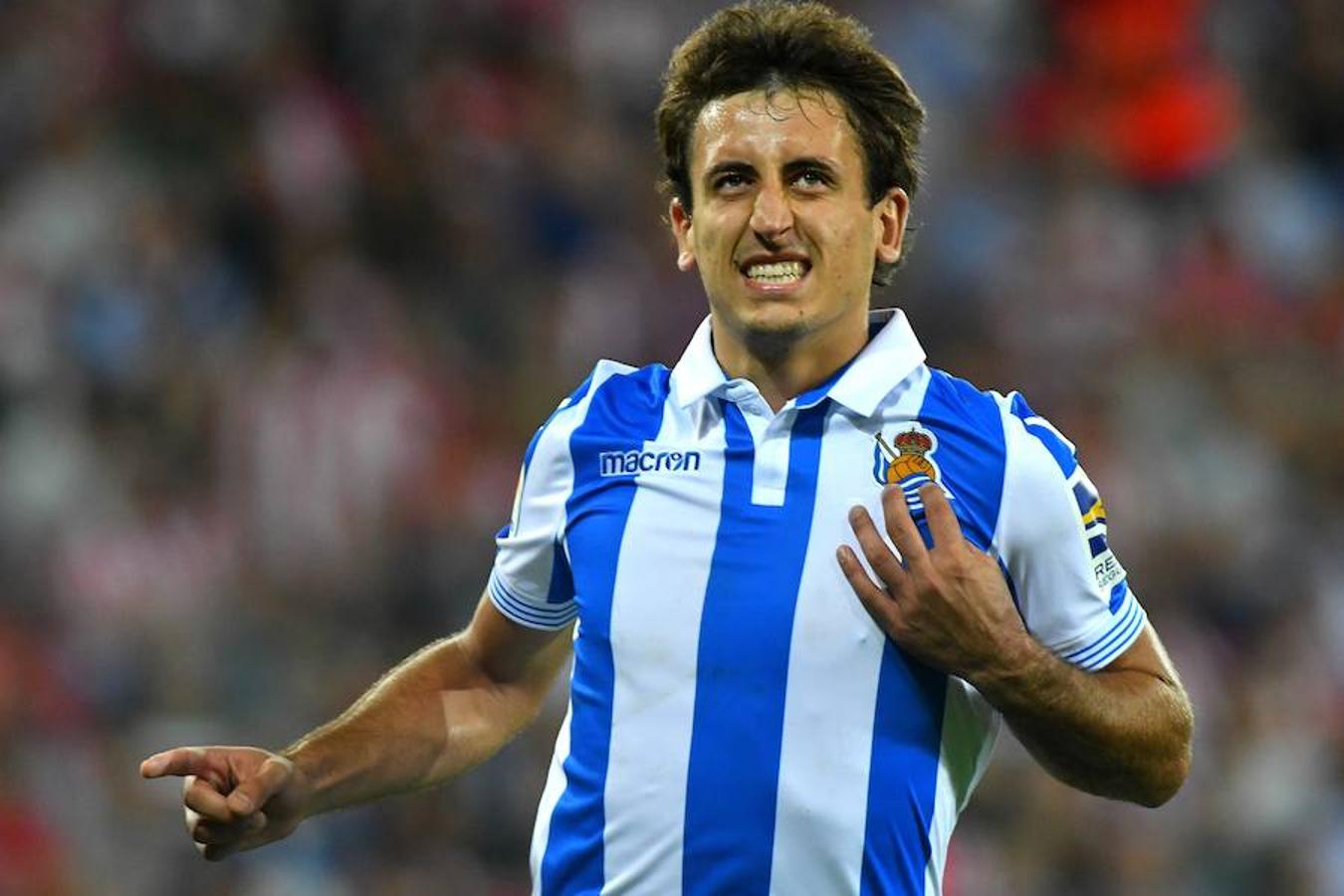 Derbi vasco disputado este viernes en San Mamés, que la Real se llevó con goles de Oyarzabal (2) y Sangalli