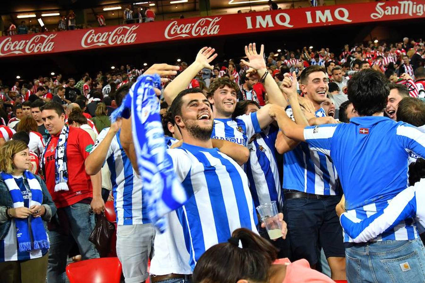 Derbi vasco disputado este viernes en San Mamés, que la Real se llevó con goles de Oyarzabal (2) y Sangalli