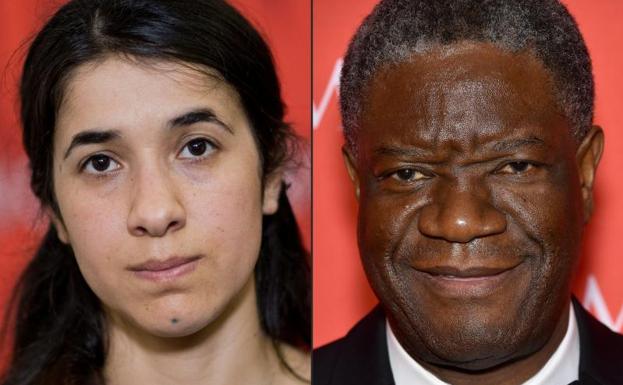 Nadia Murad y Denis Mukwege. 