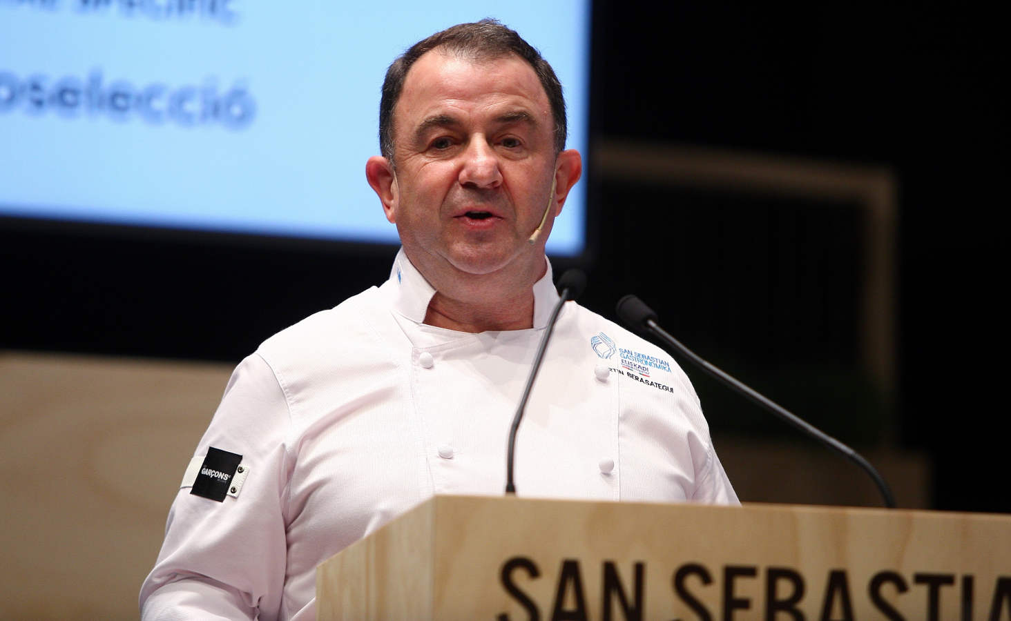 El chef Juan Mari Arzak ha recibido el Premio Homenaje en la jornada inaugural de San Sebastian Gastronomika este lunes.