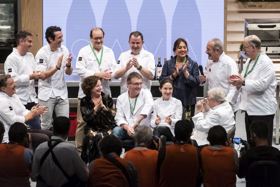 El chef Juan Mari Arzak ha recibido el Premio Homenaje en la jornada inaugural de San Sebastian Gastronomika