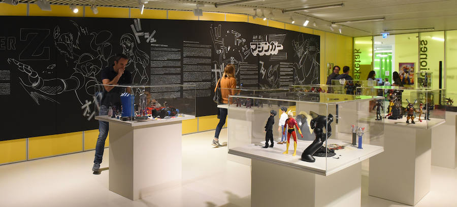 La Casa de Cultura de Aiete acoge una extensa colección de objetos relacionados con Mazinger Z, el popular protagonista de una serie de dibujos animados de los años 70.