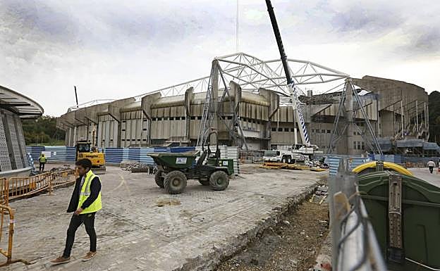 Los preparativos para acometer las obras del fondo Norte han modificado la fisonomía de la zona esta semana. 