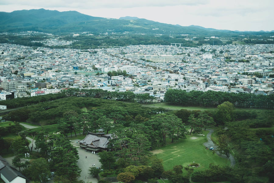 Vista desde la Goryokaku Tower. 