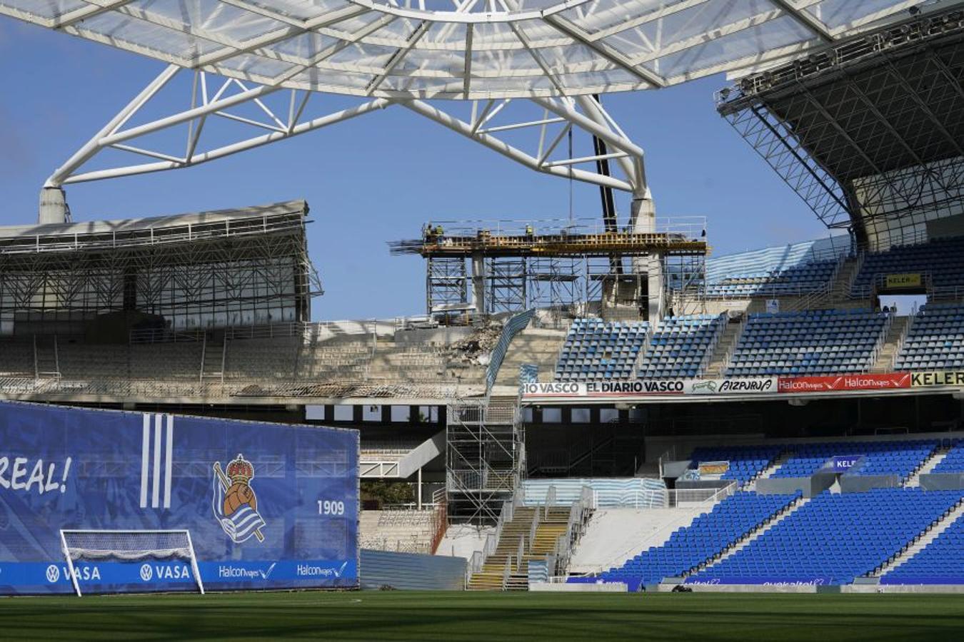 Fotos: Avanzan las obras en Anoeta