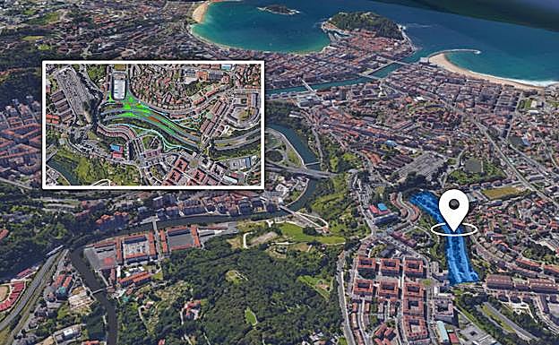 Uno de los objetivos del nuevo acceso es descongestioar el Paseo de Bizkaia. 