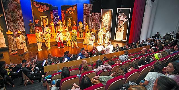 Ensayo general de la ópera 'Turandot', celebrado el pasado jueves en el Amaia. 
