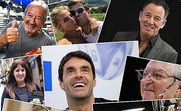 Elsa Pataky y su marido durante su visita a Gipuzkoa este pasado verano. 