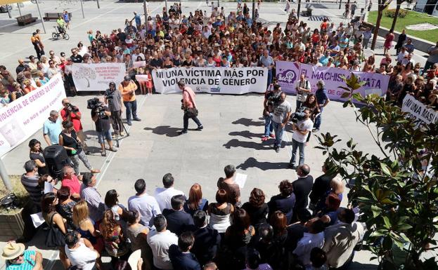 Concentración contra la violencia de género.