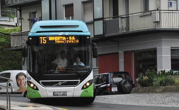 Imagen perteneciente a un autobús de Tolosa. 