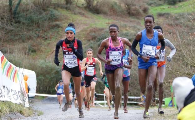 Trihas Gebre, en la última edición del Cross de Elgoibar. 