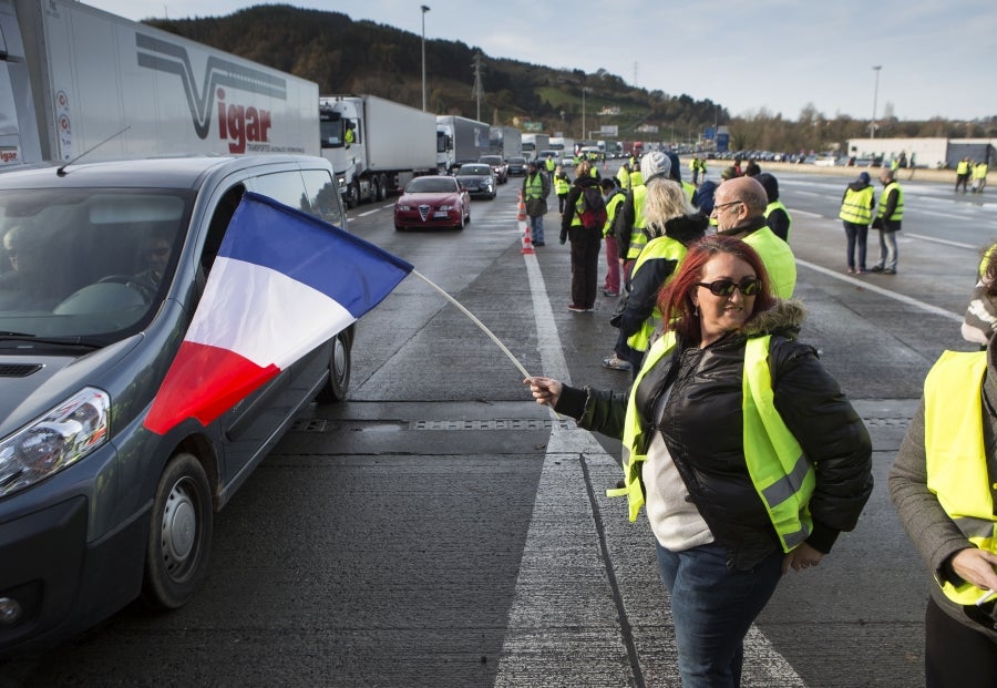 La protesta de los 'chalecos amarillos' en Francia está dejando sus consecuencias a este lado de la frontera.