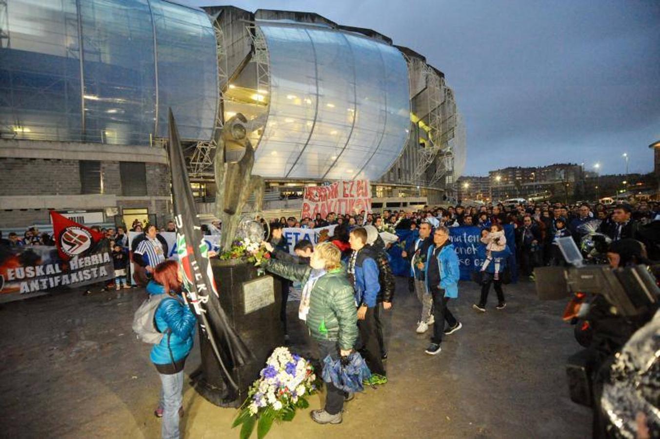 Seguidores realistas recuerdan a Aitor Zabaleta cuando se cumplen 20 años de su asesinato