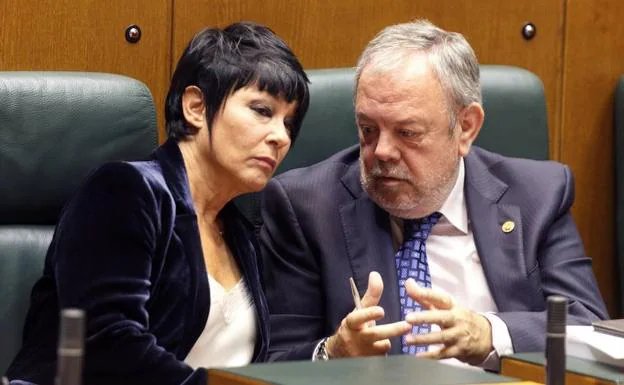 Iriarte y Azpiazu, en el Parlamento Vasco. 