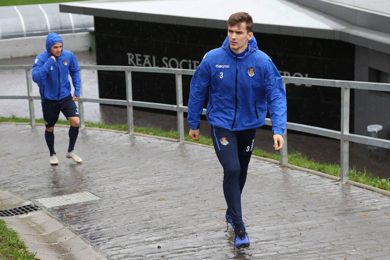 El equipo txuri-urdin se ha ejercitado hoy en Zubieta antes de medirse este sábado al Getafe