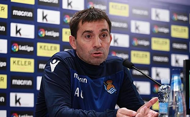 Rueda de prensa de Garitano. 