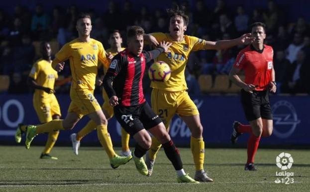 Un momento del Alcorcón-Reus de la pasada jornada. 