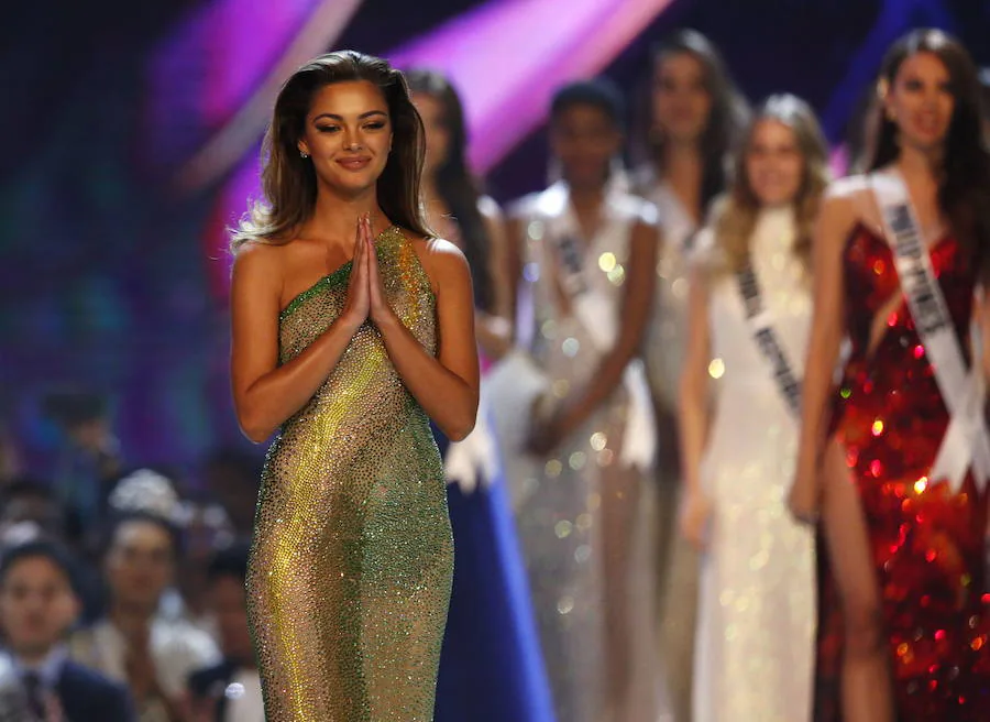 Mujeres representando a 94 naciones participarán en la 67ª Miss Universo 2018. Miss Venezuela Sthefany Gutierrez, Miss Sudáfrica Tamaryn Green y Miss Filipinas Catriona Gray fueron las tres finalistas del concurso de belleza en el que la filipina se impuso finalmente. 