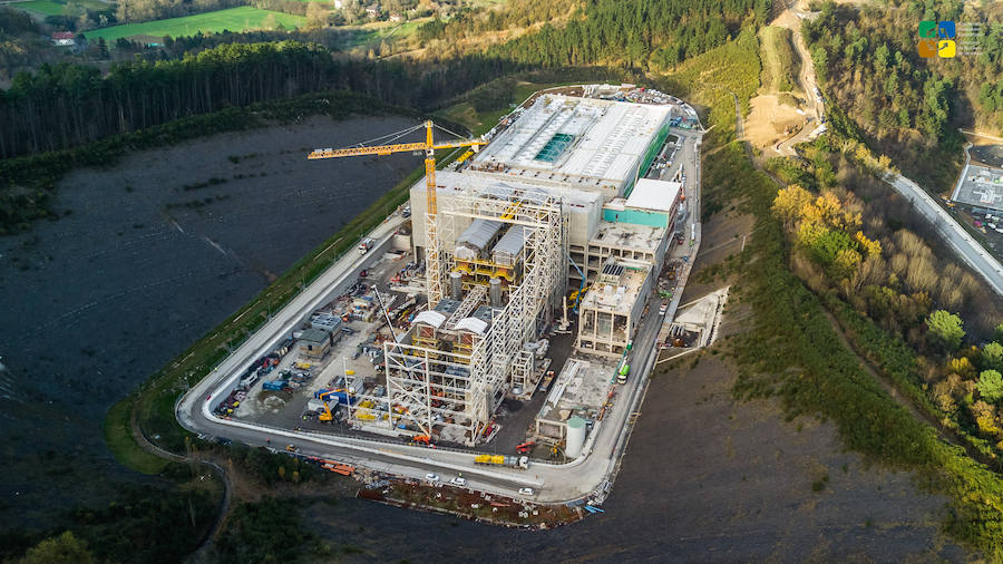 Avanzan las obras de la primera fase del Complejo Medio Ambiental de Gipuzkoa.