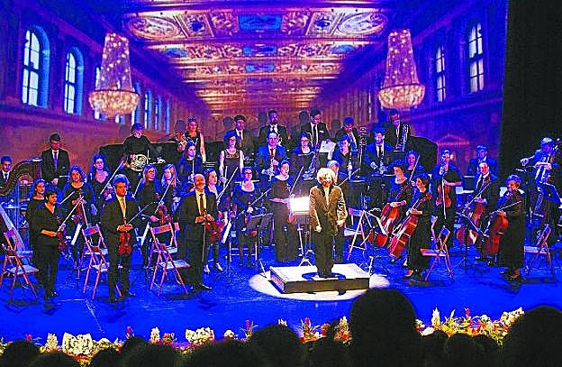 La Orquesta Luis Mariano, en el Concierto de Año Nuevo celebrado para recibir a 2018.
