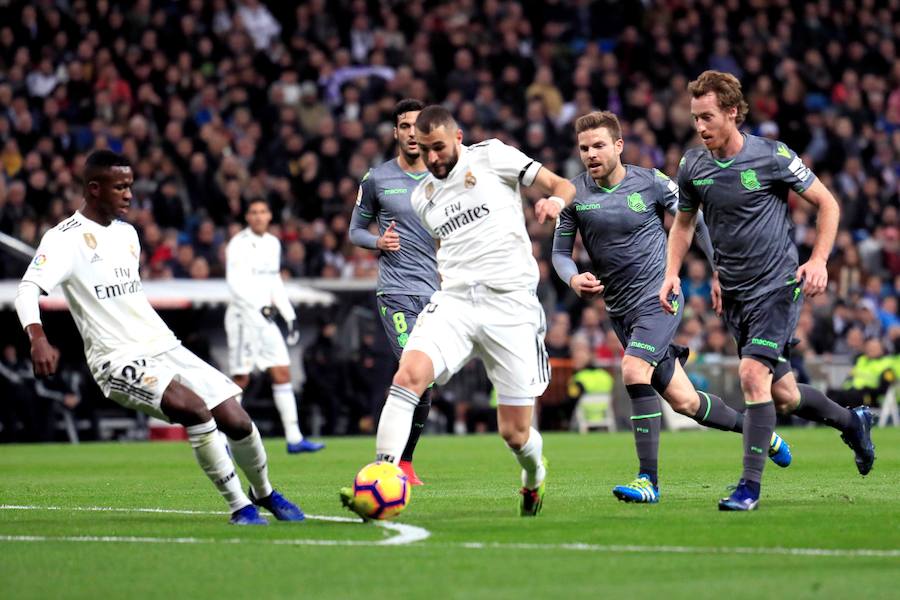 Gran ambiente en el Santiago Bernabéu donde se enfrenta la Real Sociedad de Imanol Alguacil al Madrid de Solari.