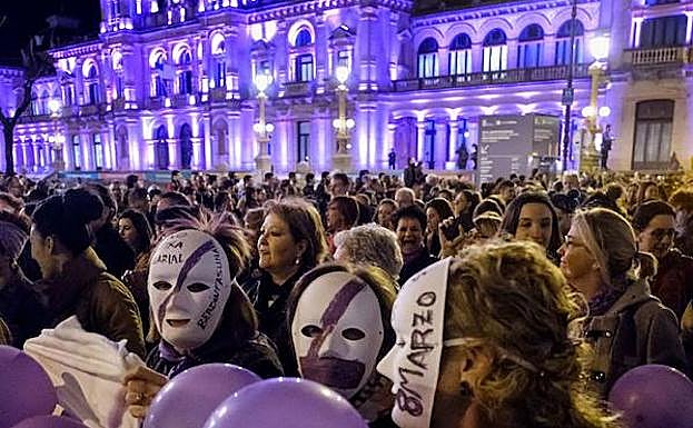 Manifestcaión en San Sebastián el pasado 8 de marzo. 