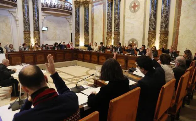 Pleno Extraordinario en el Ayuntamiento de San Sebastián. 