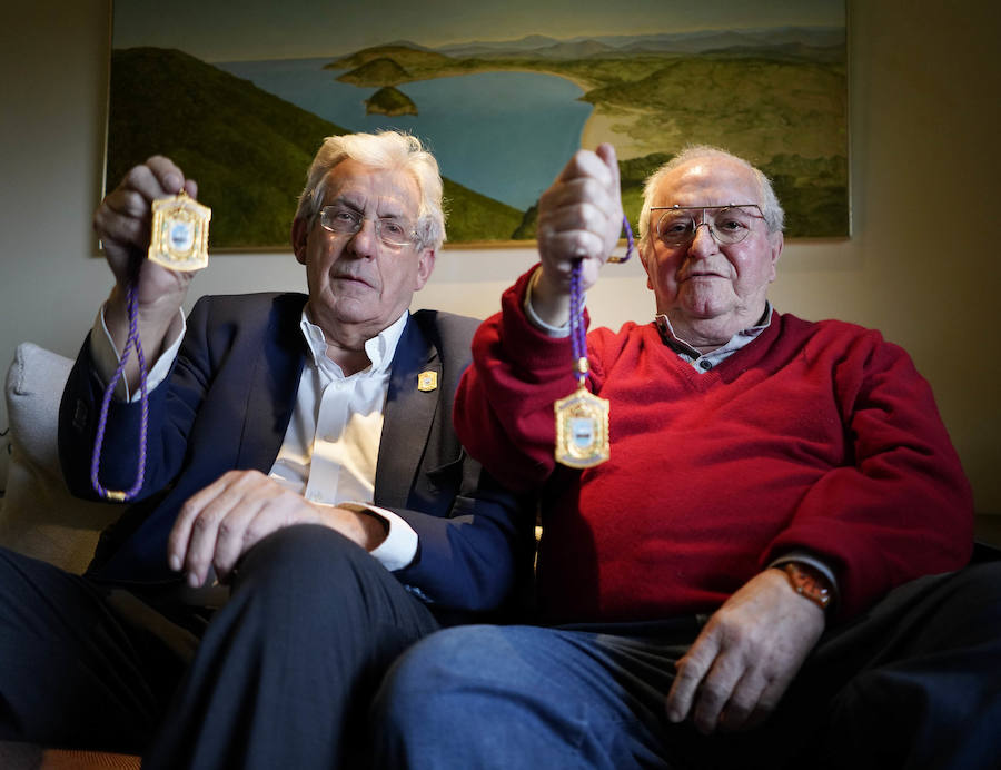 Juan Mari Arzak y Pedro Miguel Etxenike, únicos Medallas de Oro de San Sebastián con vida, charlan sobre la ciudad reunidos por DV 