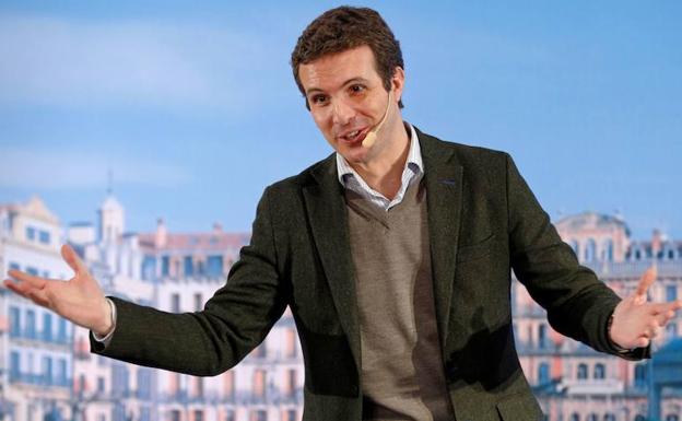 El presidente del PP, Pablo Casado. 