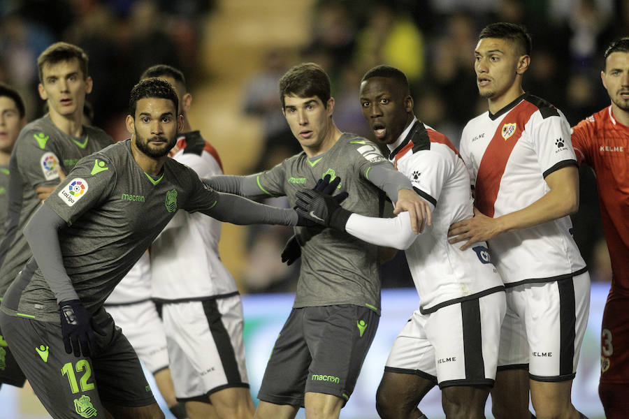 Partido muy disputado en Vallecas de la Real Sociedad