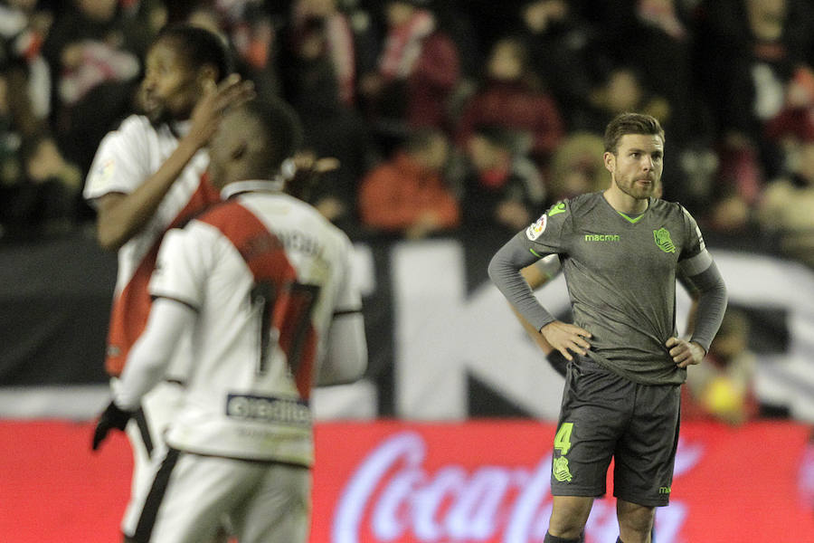 Partido muy disputado en Vallecas de la Real Sociedad