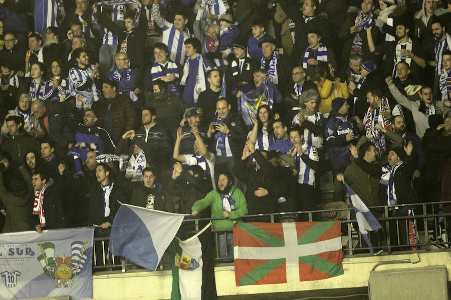 Partido muy disputado en Vallecas de la Real Sociedad