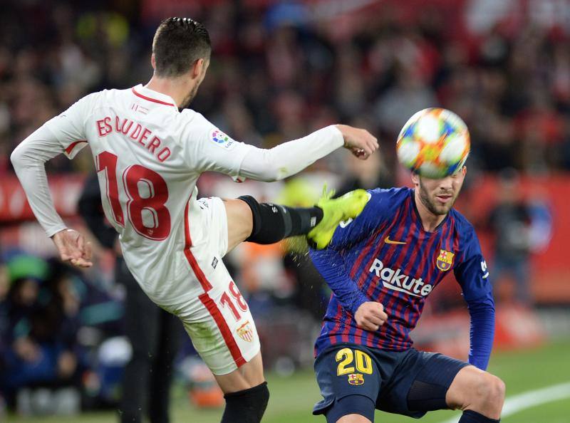 Sevilla y Barcelona se enfrentaron en la ida de octavos de final de la Copa del Rey, en el Sánchez Pizjuán.