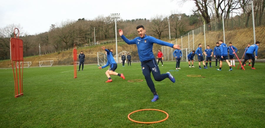 La Real Sociedad ha completado esta sábado la última sesión preparatoria antes de recibir al Huesca este domingo en Anoeta. 