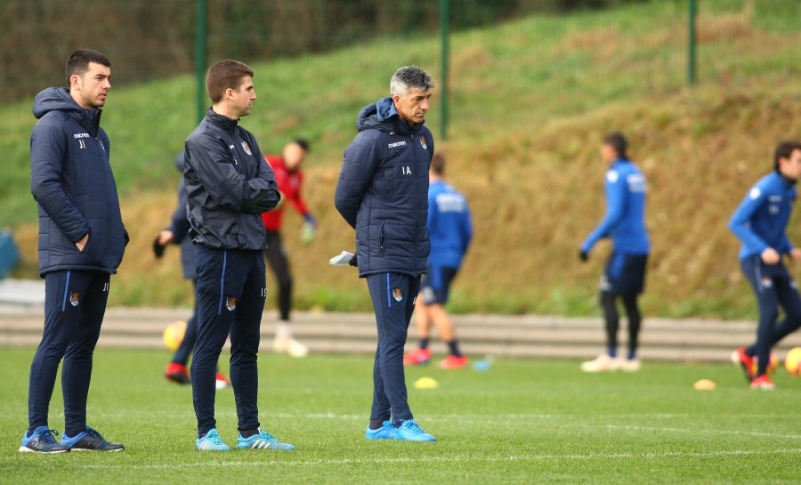 La Real Sociedad ha completado esta sábado la última sesión preparatoria antes de recibir al Huesca este domingo en Anoeta. 