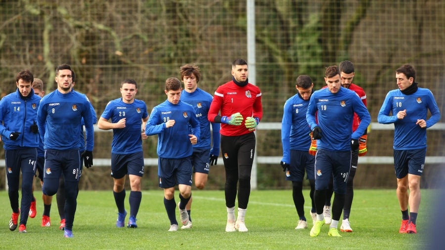 La Real Sociedad ha completado esta sábado la última sesión preparatoria antes de recibir al Huesca este domingo en Anoeta. 