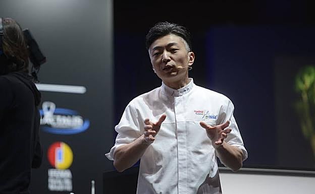 El chef Richie Lin durante su ponencia en Madrid Fusión.