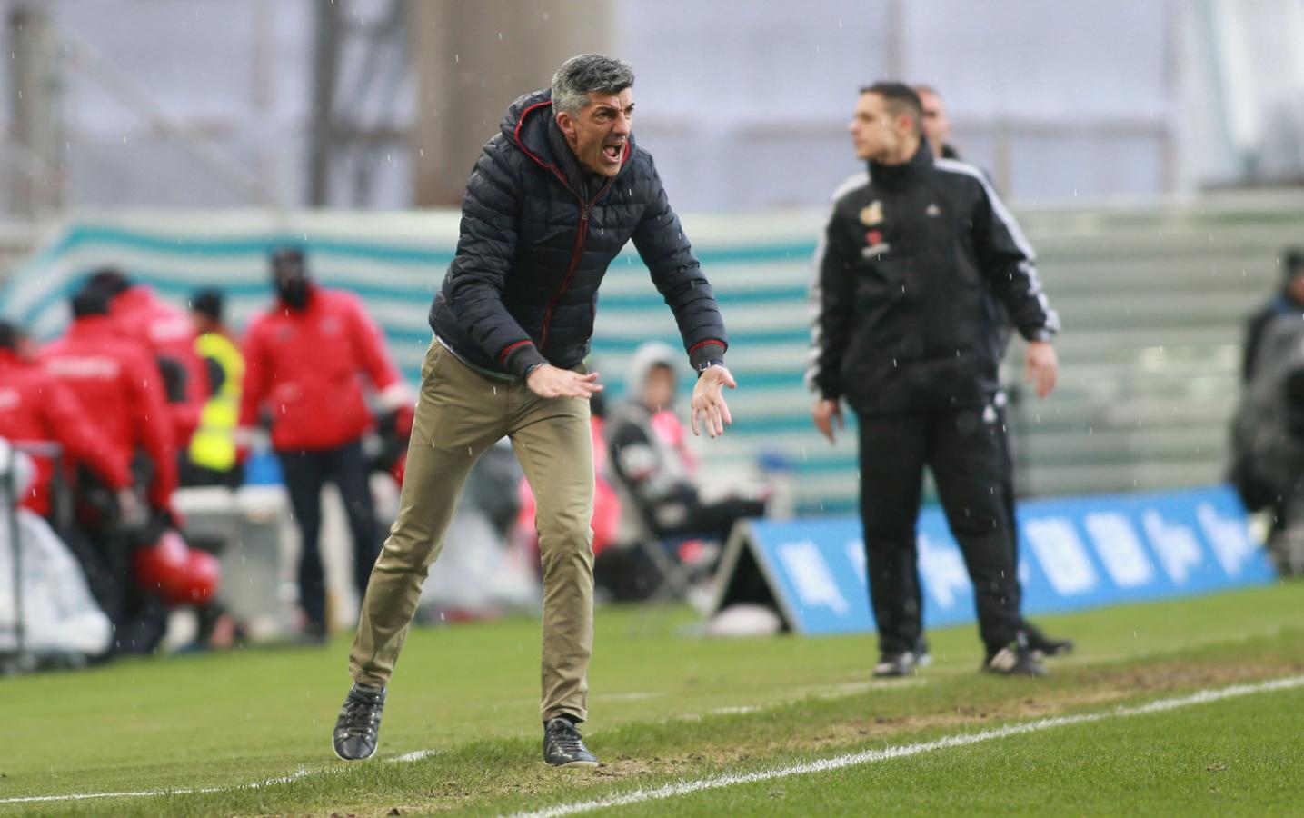 Las mejores imágenes del derbi entre la Real Sociedad y el Athletic en Anoeta. 