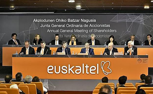 La última Junta de Accionistas de Euskaltel.