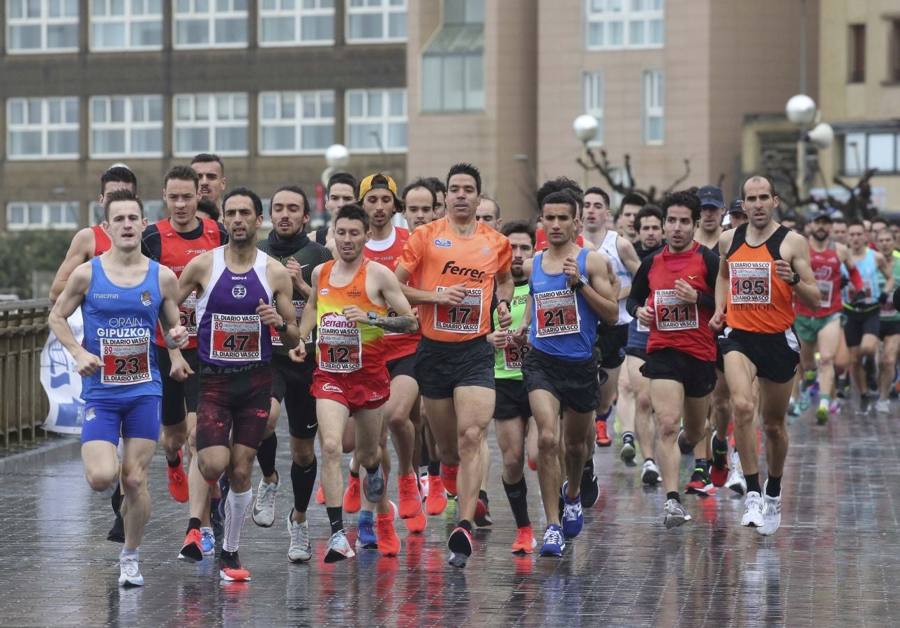 Lluvia, frío y triunfos muy reñidos en los 10 kilómetros de la Gimnástica de Ulía 