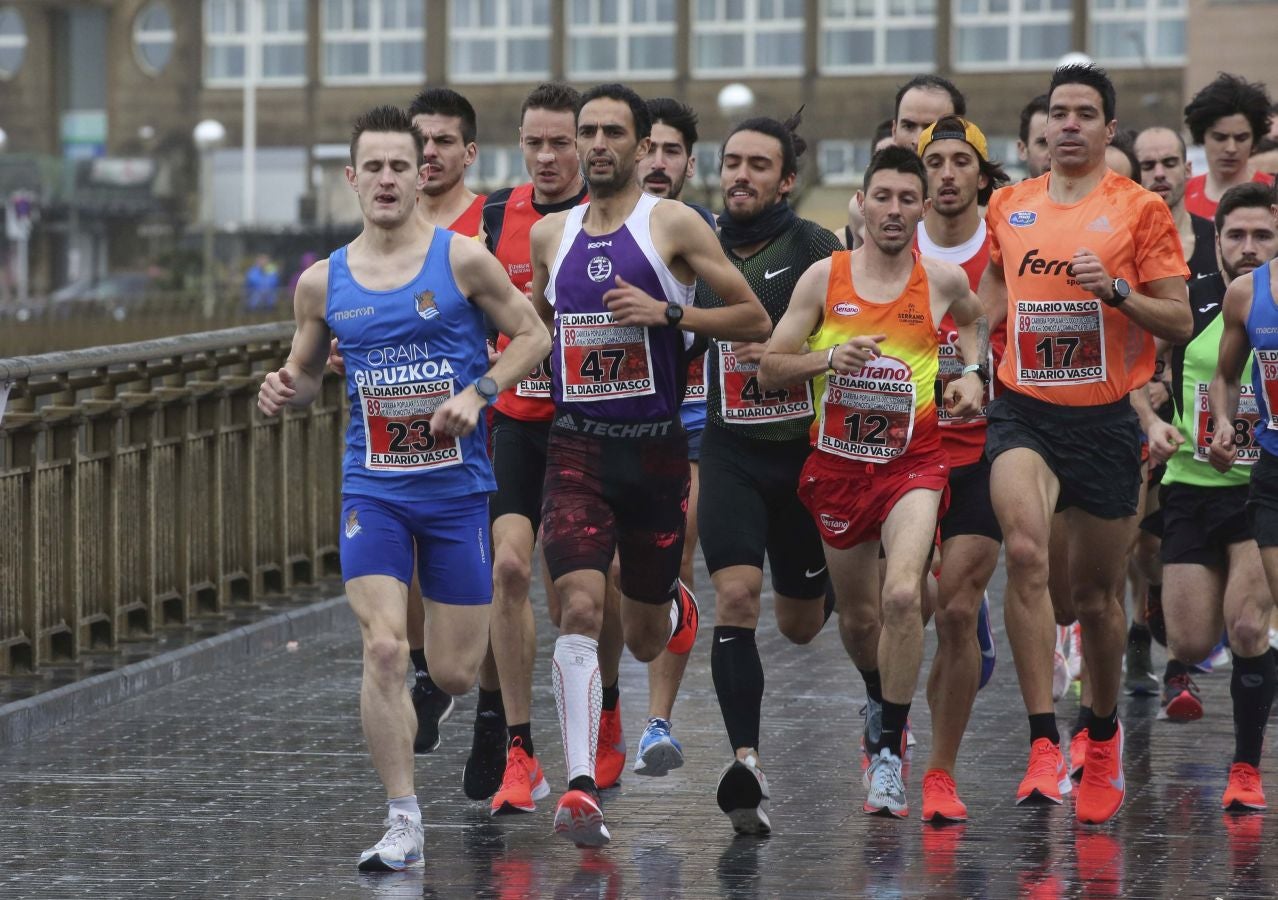 Lluvia, frío y triunfos muy reñidos en los 10 kilómetros de la Gimnástica de Ulía 