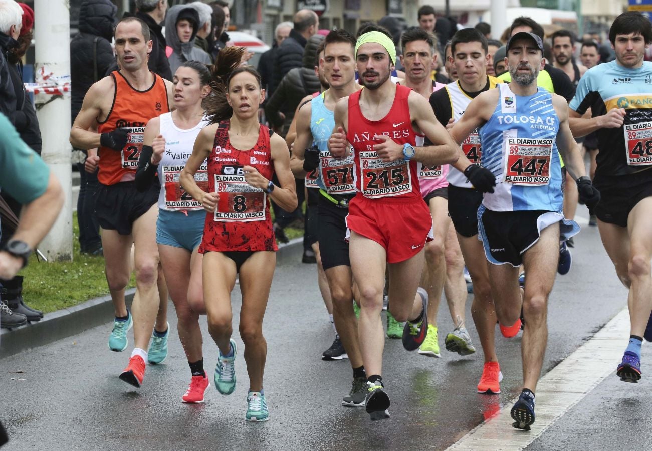Lluvia, frío y triunfos muy reñidos en los 10 kilómetros de la Gimnástica de Ulía 