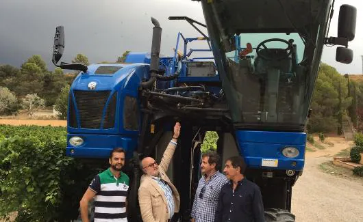 Con agricultores de Barbastro