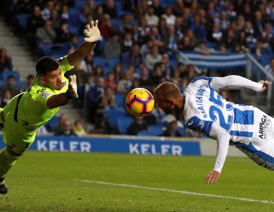 Las fotos más espectáculares del encuentro disputado en Anoeta entre Real Sociedad (esta vez con la segunda equipación) y el Leganés.