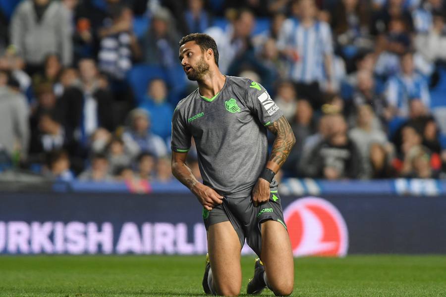 Las fotos más espectáculares del encuentro disputado en Anoeta entre Real Sociedad (esta vez con la segunda equipación) y el Leganés.
