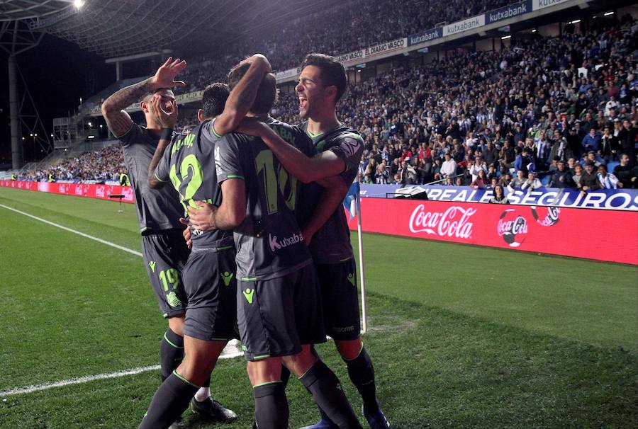 Las fotos más espectáculares del encuentro disputado en Anoeta entre Real Sociedad (esta vez con la segunda equipación) y el Leganés.