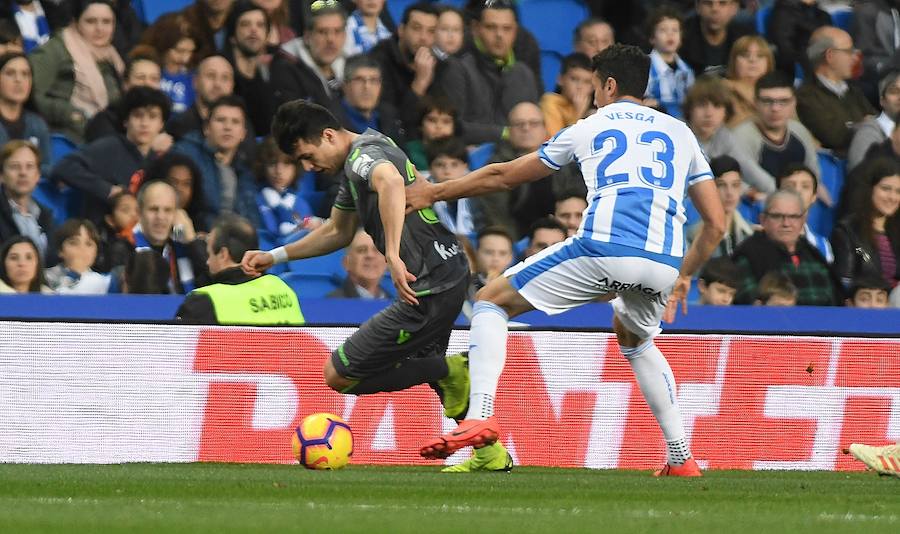Las fotos más espectáculares del encuentro disputado en Anoeta entre Real Sociedad (esta vez con la segunda equipación) y el Leganés.