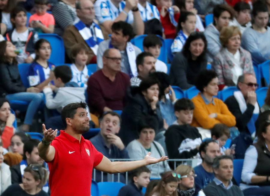 Las mejores imágenes de la victoria de la Real Sociedad ante el Sevilla y que le sirve para entrar en la final de la Copa de la Reina por primera vez en su historia 