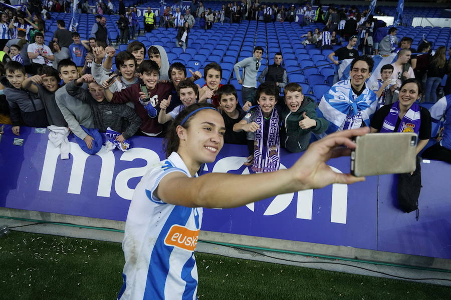 Las mejores imágenes de la victoria de la Real Sociedad ante el Sevilla y que le sirve para entrar en la final de la Copa de la Reina por primera vez en su historia 